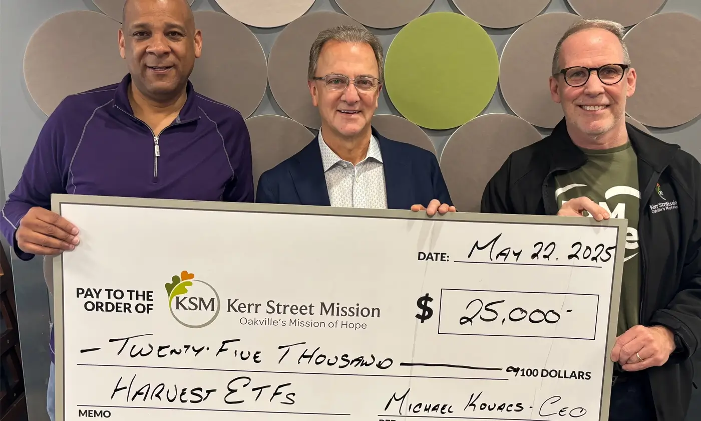 Harvest ETFs Donation to Kerr Street Mission